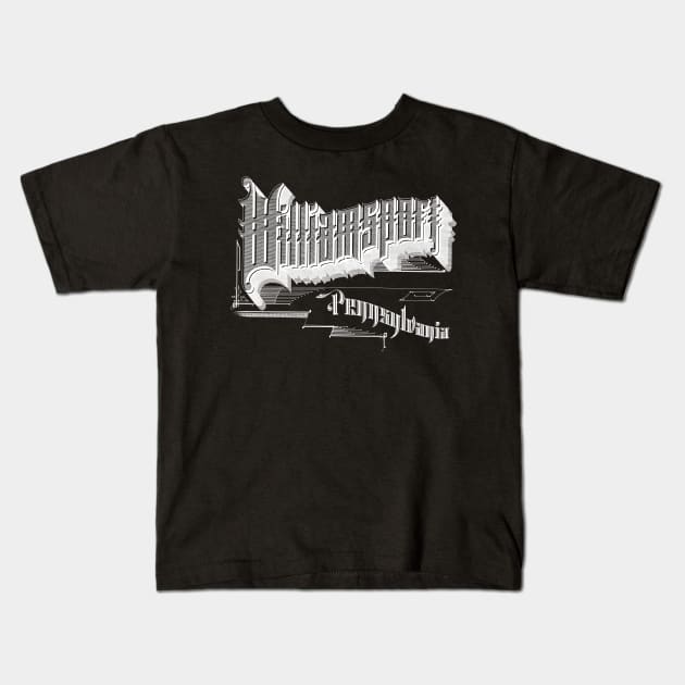 Vintage Williamsport, PA Kids T-Shirt by DonDota